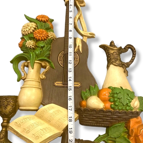 VTG Dart Industries 1975 1976 wine guitar Violin Tulips Books Floral Mus… - Picture 10 of 15